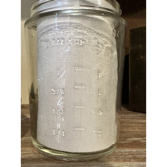 ACME Press & Chop Glass USA Avocado Green Food Nut Chopper 12 oz Vintage Retro - Picture 5 of 8